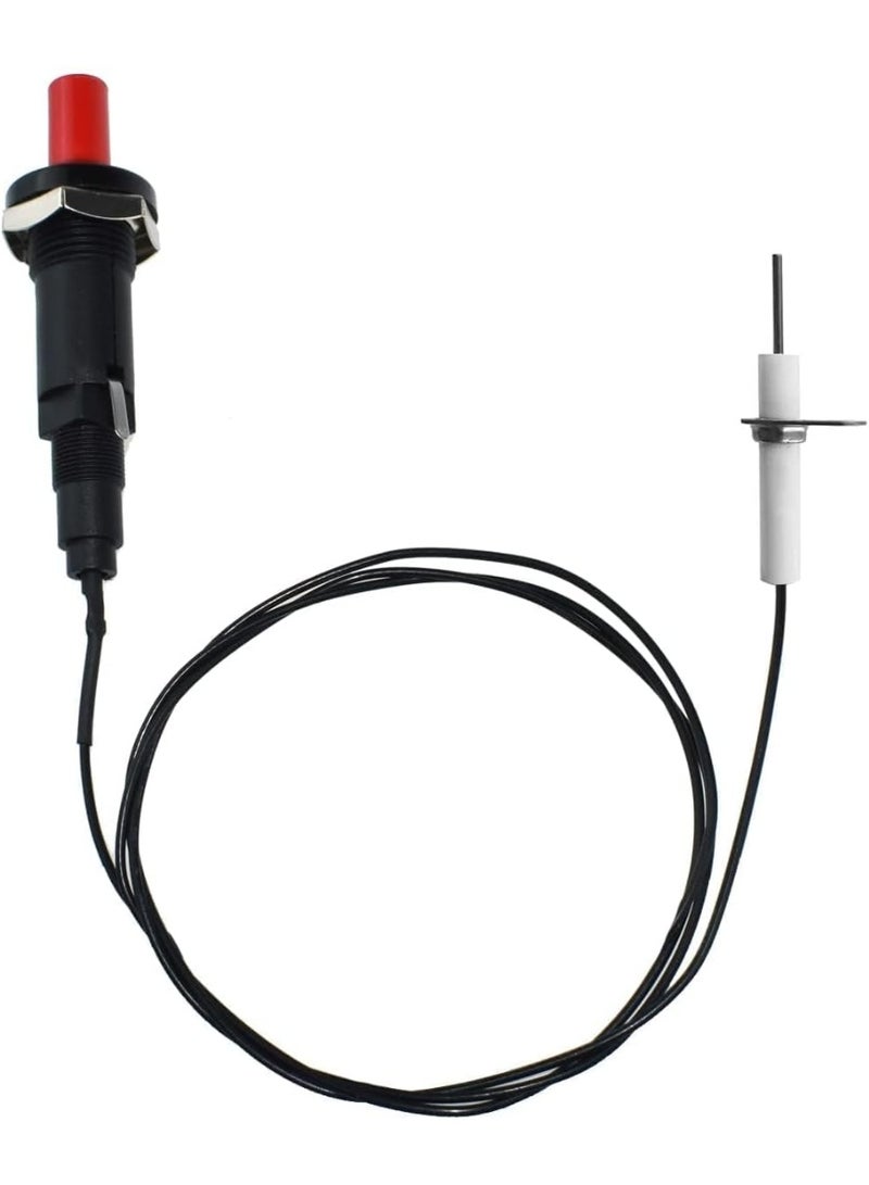 Piezo Ignition Kit with Propane Push Button with Ceramic Threaded Electrode for Gas Fireplace Oven Heating Kitchen  (Pack of 1) - Image 1